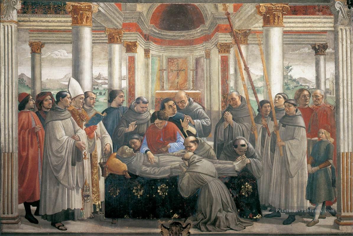 Obsequies de Saint François Renaissance Florence Domenico Ghirlandaio Peintures à l'huile